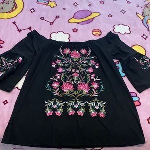 Black off the shoulder Top